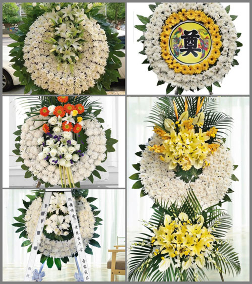 广东肇庆市广宁县坑口镇上林村花圈速递